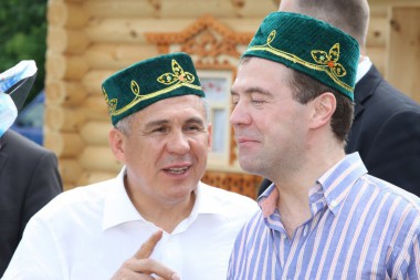 Рустам Минниханов и Дмитрий Медведев Энергия Казани